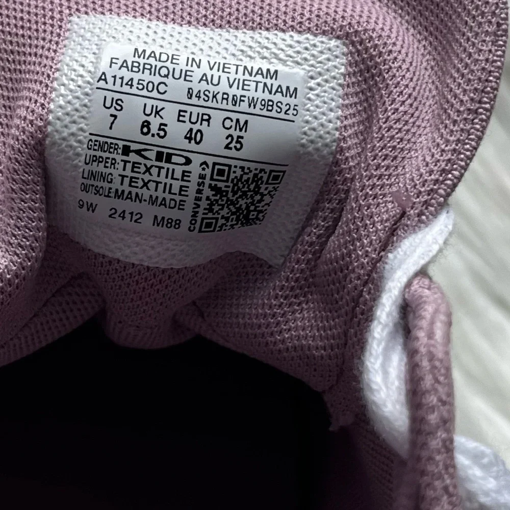 🆕 Converse Chuck Taylor All Star Cruise Low Top Sneakers Pink Girls Size 7 W8.5